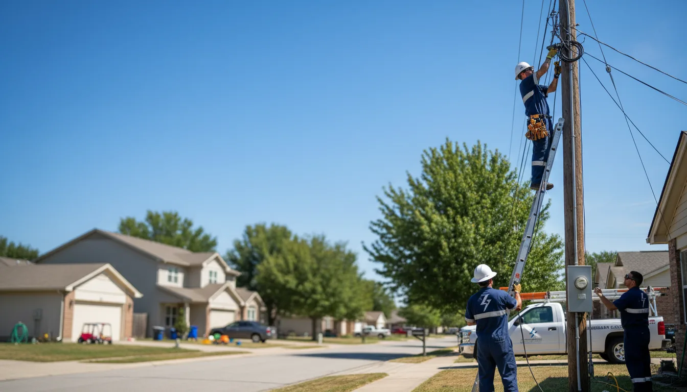 Residential electrician providing installation services in Summerfield, FL